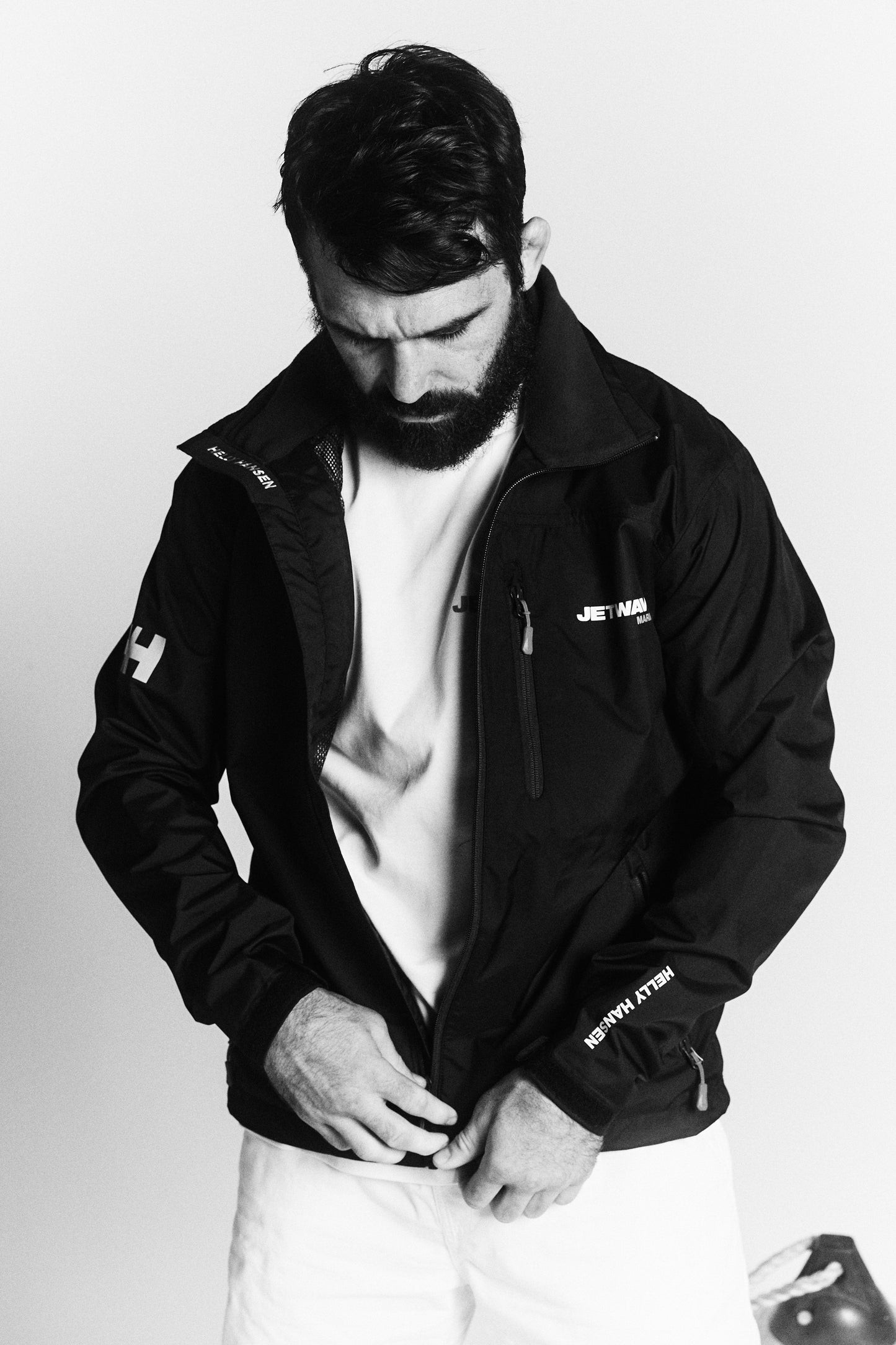 Navy Crew Spray Jacket